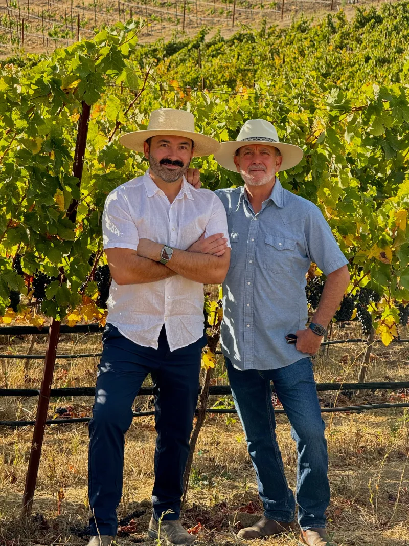 Brian and Paul Lopez at Lopai Vineyard